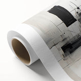 Geometric Black & White Abstract Bedroom Wall Art – Canvas & Prints