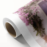 Art deco poster of a Greek door architecture in muted earth tones on rolled canvas, ideal for nursery wall art.