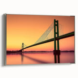 Framed canvas landscape art painting featuring a vintage black and colorful architectural design, ideal for office decor.