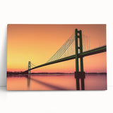 Black and white architectural sketch on a large stretched canvas, ideal for kitchen wall art or bedroom decor.