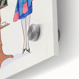 Chic Art Deco Wall Art – Stylish Reading Woman in Vibrant Colors