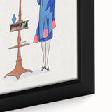 Chic Art Deco Wall Art – Stylish Reading Woman in Vibrant Colors