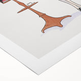 Chic Art Deco Wall Art – Stylish Reading Woman in Vibrant Colors