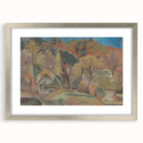 Expressionist Village Landscape - Modern Expressionism Wall Art Print