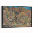 Expressionist Village Landscape - Modern Expressionism Wall Art Print