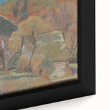 Expressionist Village Landscape - Modern Expressionism Wall Art Print