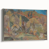 Expressionist Village Landscape - Modern Expressionism Wall Art Print