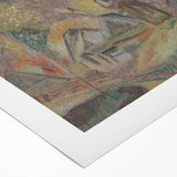 Expressionist Village Landscape - Modern Expressionism Wall Art Print