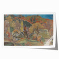 Expressionist Village Landscape - Modern Expressionism Wall Art Print