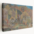 Expressionist Village Landscape - Modern Expressionism Wall Art Print