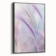 Framed canvas artwork showcasing a vibrant floral and botanical design with a sleek black frame, ideal for enhancing home decor and adding a touch of nature.