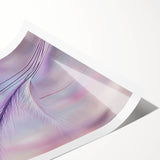 Floral and botanical rolled print showcasing vibrant green leaves and colorful flowers on a textured background, elegantly packaged in a durable tube for easy storage and display.