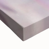 Close-up of a floral and botanical stretched canvas artwork showcasing vibrant colors and intricate details, designed to enhance home decor with a natural aesthetic.