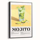 Black and white vintage poster art of a landscape on framed canvas, ideal for bedroom wall decor.