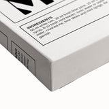 Large art of a black and white landscape painting on stretched canvas, ideal for bedroom wall decor.