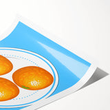 Extra large rolled print featuring line art flowers in black on white, ideal for large living room wall art.