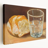 Large canvas print featuring an array of detailed, colorful pastries, ideal for kitchen wall art.