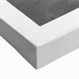 Large art of a monochrome landscape painting on stretched canvas, ideal for bedroom wall decor.