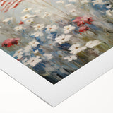 Patriotic Wildflowers & Flag - Patriotic Wall Art