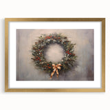 Rustic Christmas Wall Art – Festive Wreath & Holiday Charm