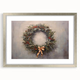 Rustic Christmas Wall Art – Festive Wreath & Holiday Charm