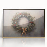 Rustic Christmas Wall Art – Festive Wreath & Holiday Charm