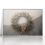 Rustic Christmas Wall Art – Festive Wreath & Holiday Charm