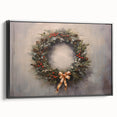 Rustic Christmas Wall Art – Festive Wreath & Holiday Charm