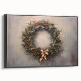 Rustic Christmas Wall Art – Festive Wreath & Holiday Charm