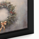 Rustic Christmas Wall Art – Festive Wreath & Holiday Charm