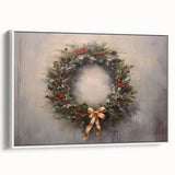 Rustic Christmas Wall Art – Festive Wreath & Holiday Charm