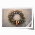 Rustic Christmas Wall Art – Festive Wreath & Holiday Charm