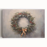 Rustic Christmas Wall Art – Festive Wreath & Holiday Charm