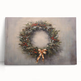 Rustic Christmas Wall Art – Festive Wreath & Holiday Charm