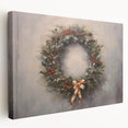 Rustic Christmas Wall Art – Festive Wreath & Holiday Charm