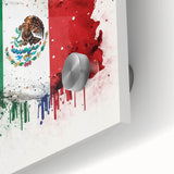Mexican Fiesta Wall Art - Vibrant Splattered Mexican Flag Print