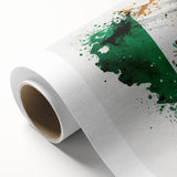 Mexican Fiesta Wall Art - Vibrant Splattered Mexican Flag Print