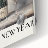 Champagne Toast Celebration - New Year’s Eve Wall Art Print