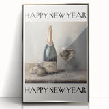 Champagne Toast Celebration - New Year’s Eve Wall Art Print