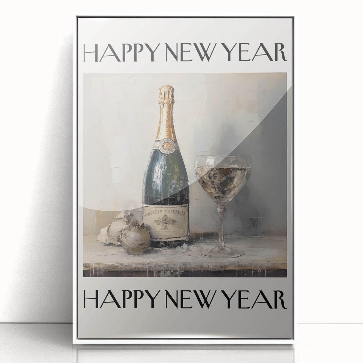 Champagne Toast Celebration - New Year’s Eve Wall Art Print
