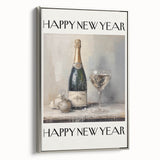 Champagne Toast Celebration - New Year’s Eve Wall Art Print