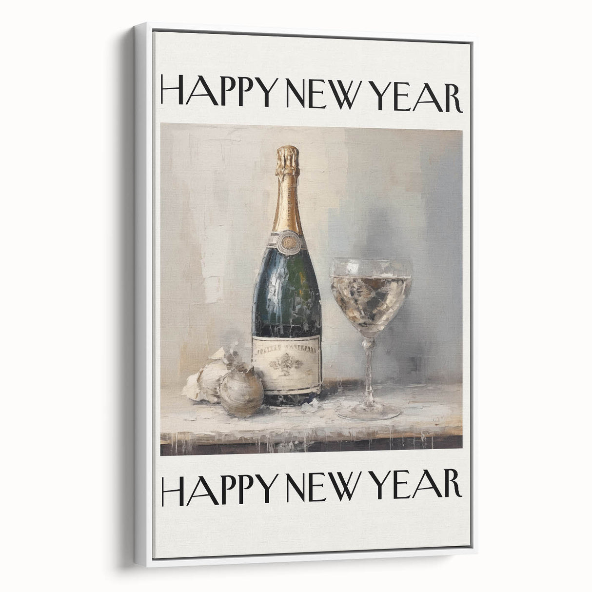 Champagne Toast Celebration - New Year’s Eve Wall Art Print