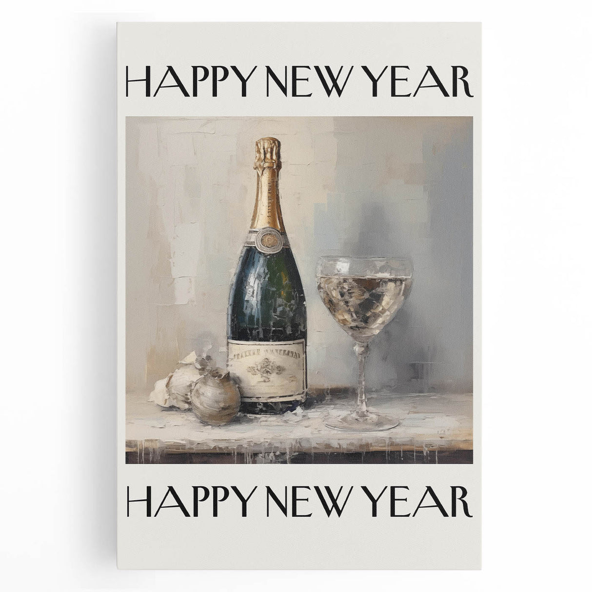 Champagne Toast Celebration - New Year’s Eve Wall Art Print