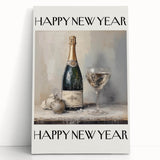 Champagne Toast Celebration - New Year’s Eve Wall Art Print