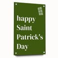 Happy St. Patrick's Day Wall Art – Irish Shamrock Decor Print