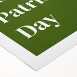 Happy St. Patrick's Day Wall Art – Irish Shamrock Decor Print