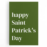 Happy St. Patrick's Day Wall Art – Irish Shamrock Decor Print