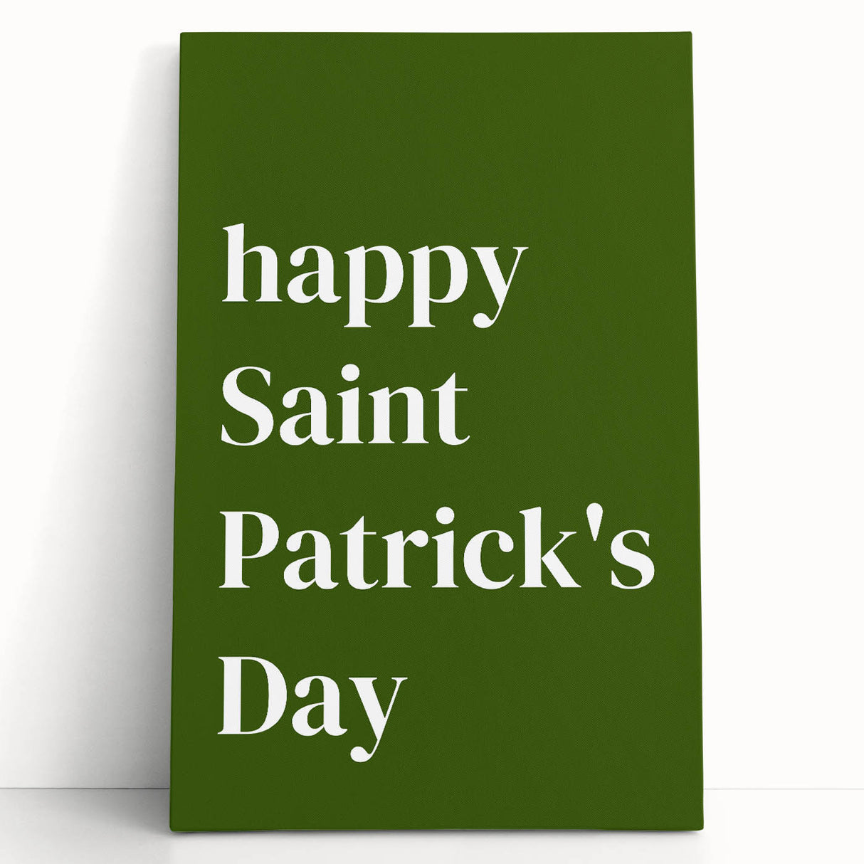Happy St. Patrick's Day Wall Art – Irish Shamrock Decor Print