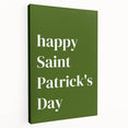 Happy St. Patrick's Day Wall Art – Irish Shamrock Decor Print