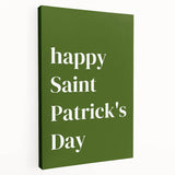 Happy St. Patrick's Day Wall Art – Irish Shamrock Decor Print
